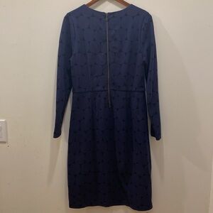 Boden navy polka dot dress